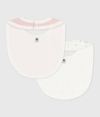 Babies' Floral Print Cotton Bibs - 2-Pack