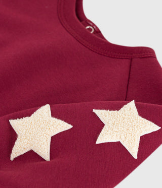 Babies' Soft, Warm, Star-Patterned Cotton Sweatshirt