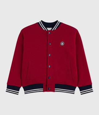 Children's Teddy in Plain Cotton and Sherpa