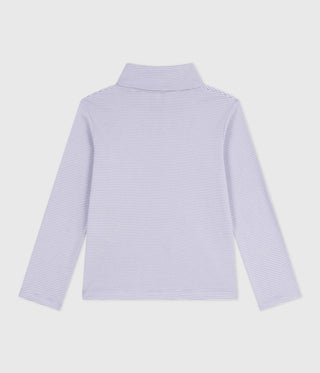Children's Stripy Cotton Rollneck Top