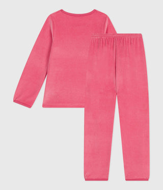 Children's Long-Sleeved Velour Pyjamas 