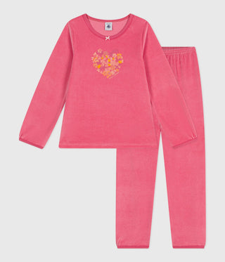 Children's Long-Sleeved Velour Pyjamas 