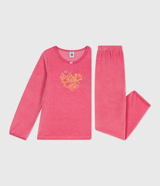 Children's Long-Sleeved Velour Pyjamas 