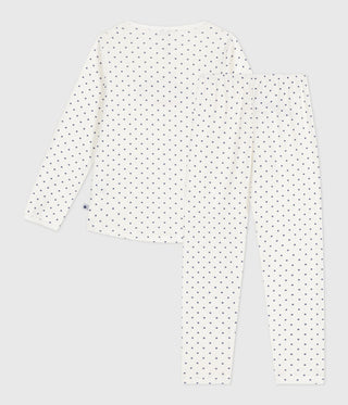 Children's Long-Sleeved Spotty Zebra Printed Cotton Pyjamas