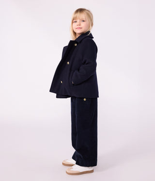 Children's Coat in Plain Woollen Broadcloth