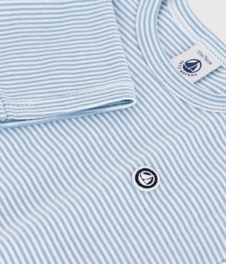 Babies' Long-Sleeved Stripy Cotton T-Shirt