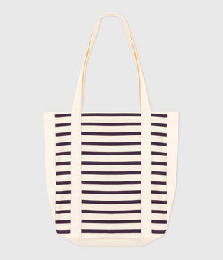 Striped Canvas Tote Bag