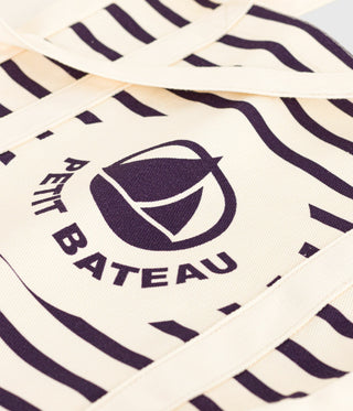 Striped Canvas Tote Bag