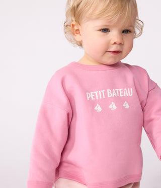 Babies' Petit Bateau Vintage Motif Cotton Sweatshirt