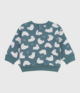 Babies' Polar Bear-Print Cotton Sweatshirt 