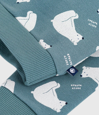 Babies' Polar Bear-Print Cotton Sweatshirt 