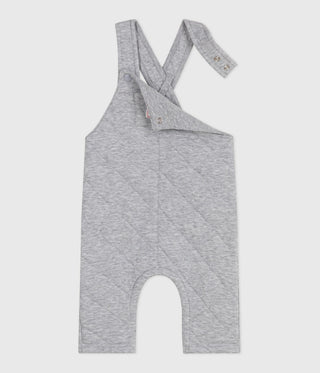 Babies' Long Dungarees in Plain Thick Cotton