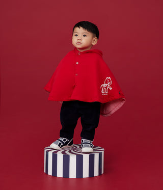 Babies' Horse Print Cotton Cape