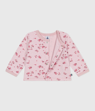 Babies' Floral-Print Cotton Cardigan
