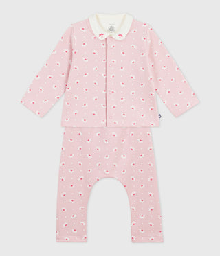 Babies' Three-Piece Heart Print Set