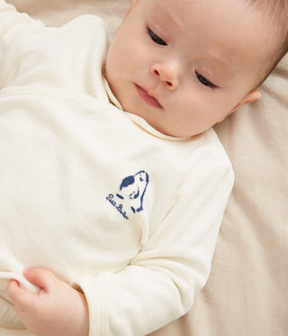 Babies' Three-Piece Set With a Penguin Print Wrap-Around Top and a Body Suit