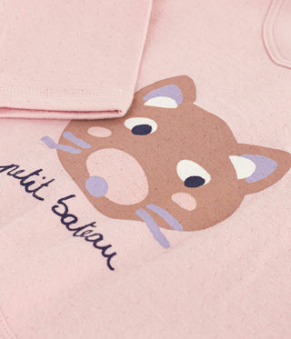 Babies' Long-Sleeved T-Shirt With a Cat