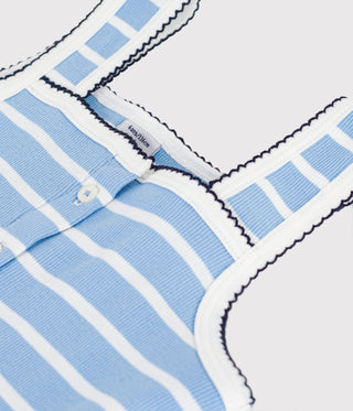 Girls' Stripy Cotton Tank Top