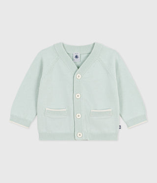 Babies' Plain Cotton Cardigan