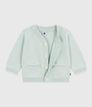 Babies' Plain Cotton Cardigan