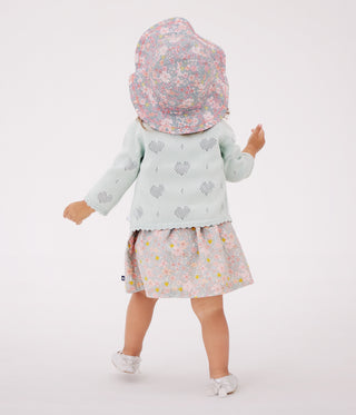 Babies' Cotton Cardigan with A Heart Pattern