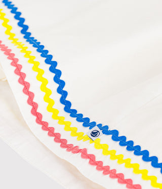 Girls' Long Cotton Dress with Straps