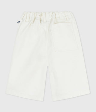 Boy's  Bermuda Shorts in Plain Cotton