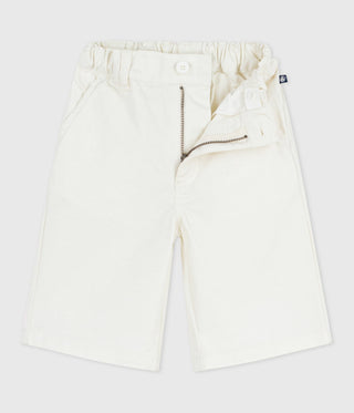 Boy's  Bermuda Shorts in Plain Cotton