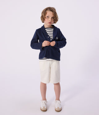 Boy's  Bermuda Shorts in Plain Cotton