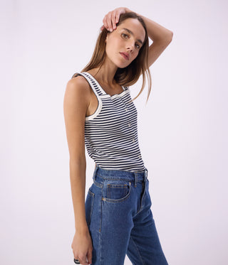 Women's Striped Cotton Tank Top