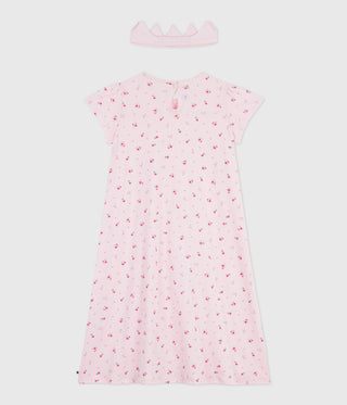 Girl's Short Stripy Buttoned Cotton Pyjamas