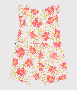 Babies' Floral Print Cotton Playsuit