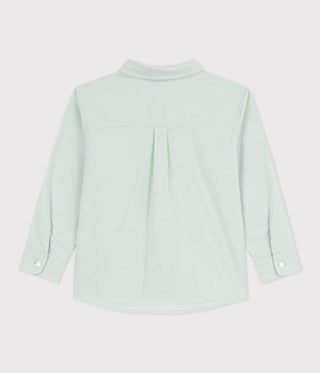 Children's Long-Sleeved Plain Cotton Shirt