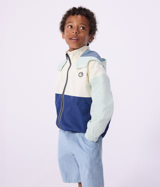 Children's Windbreaker with a Retractable Hood
