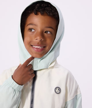 Children's Windbreaker with a Retractable Hood