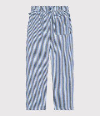 Children's Stripy Cotton Trousers
