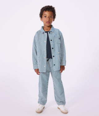 Children's Stripy Cotton Trousers