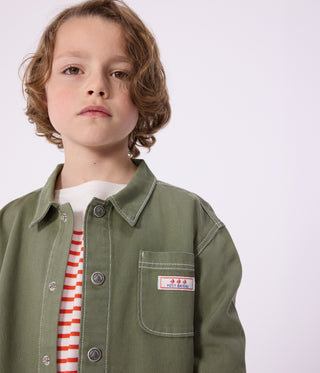 Boy's Jacket in Plain Cotton