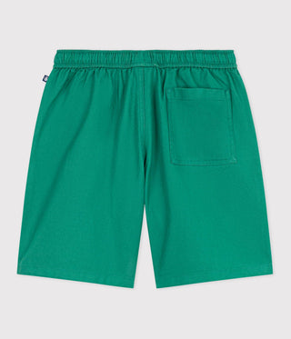 Boy's Bermuda Shorts in Plain Cotton