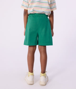 Boy's Bermuda Shorts in Plain Cotton