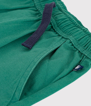 Boy's Bermuda Shorts in Plain Cotton