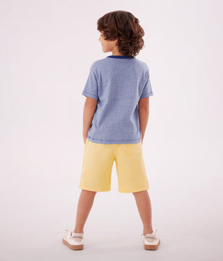 Children's Short-Sleeved Stripy Cotton T-Shirt