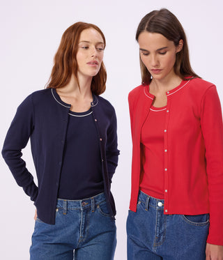 Women's Plain Cotton Cardigan