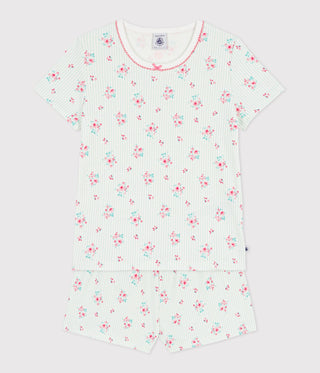 Children's Floral Print Short Cotton Pyjamas