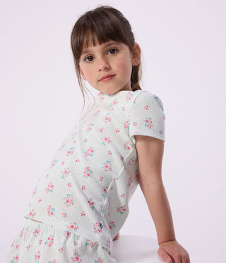 Children's Floral Print Short Cotton Pyjamas