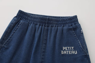 Children's Unisex Elastic Waist Denim Look Jogger Pants