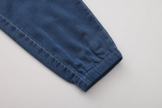 Children's Unisex Elastic Waist Denim Look Jogger Pants