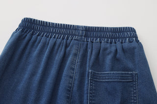 Children's Unisex Elastic Waist Denim Look Jogger Pants