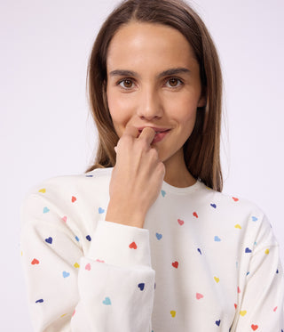 Women's Heart Print Cotton and Elastane Pyjamas