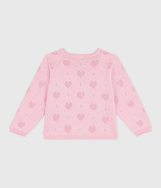 Children's Heart Plain Cotton Cardigan
